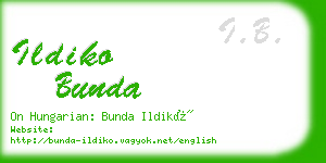 ildiko bunda business card